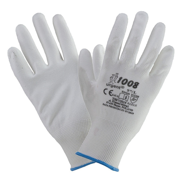 Work Gloves 1008 White - Size 9 (LARGE)