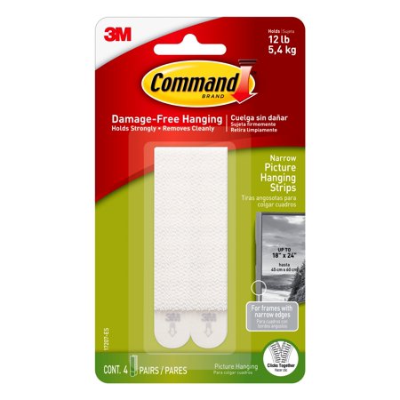 Command Narrow Plastic Picture Hooks
