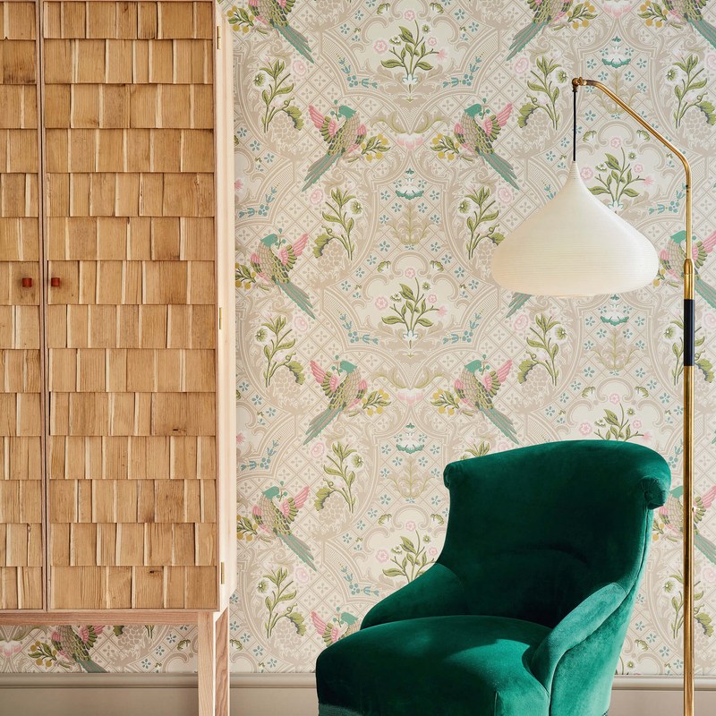 Little Greene Brodsworth wallpaper in Consort — room view