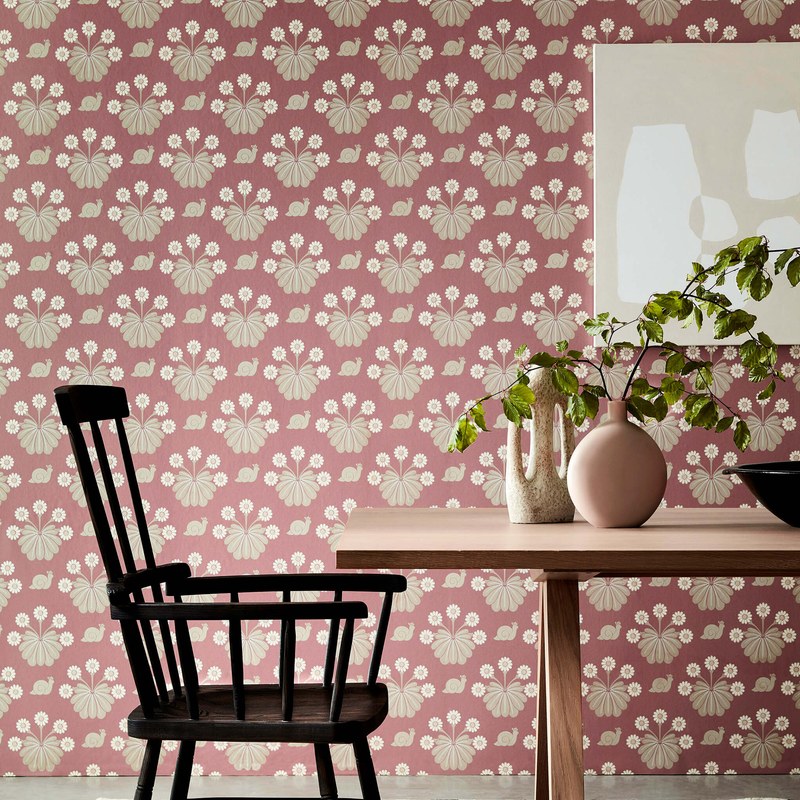 Little Greene Burges Snail wallpaper — lifestyle image 11