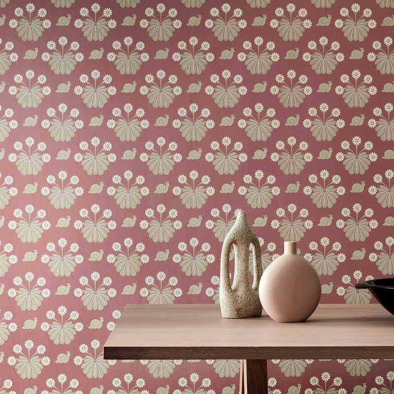 Little Greene Burges Snail wallpaper — lifestyle image 12