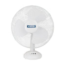 Status 12" White Desk Fan - Oscillating - 3 Speed Settings