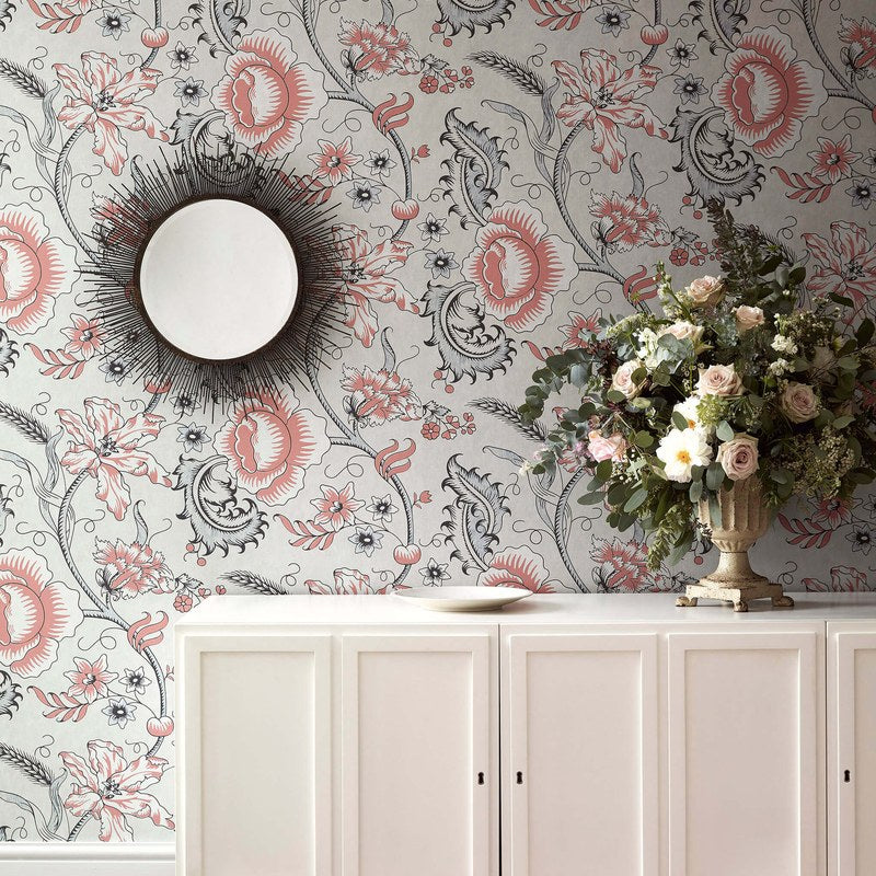 Little Greene Woodblock Trail wallpaper in Union — room view