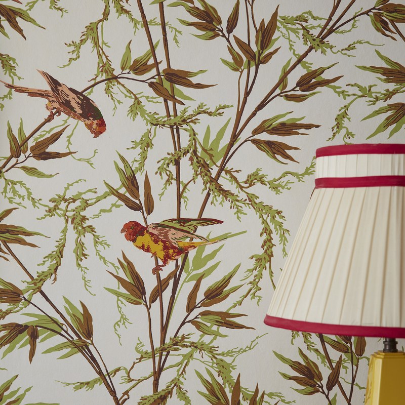 Little Greene Great Ormond St. wallpaper in Galette — detail