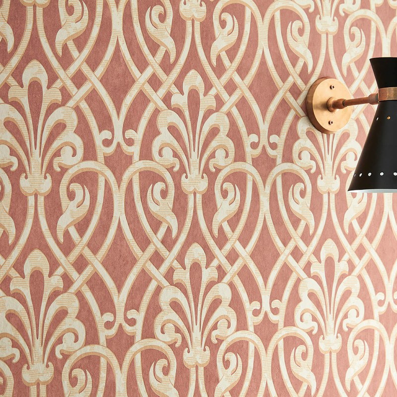 Little Greene Brook Street wallpaper in Etruscan — detail