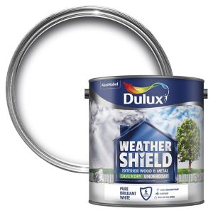 Dulux Weathershield Quick Dry Undercoat Paint Brilliant White 2.5L – Product Image | Decor Express, Clapham & Richmond, London