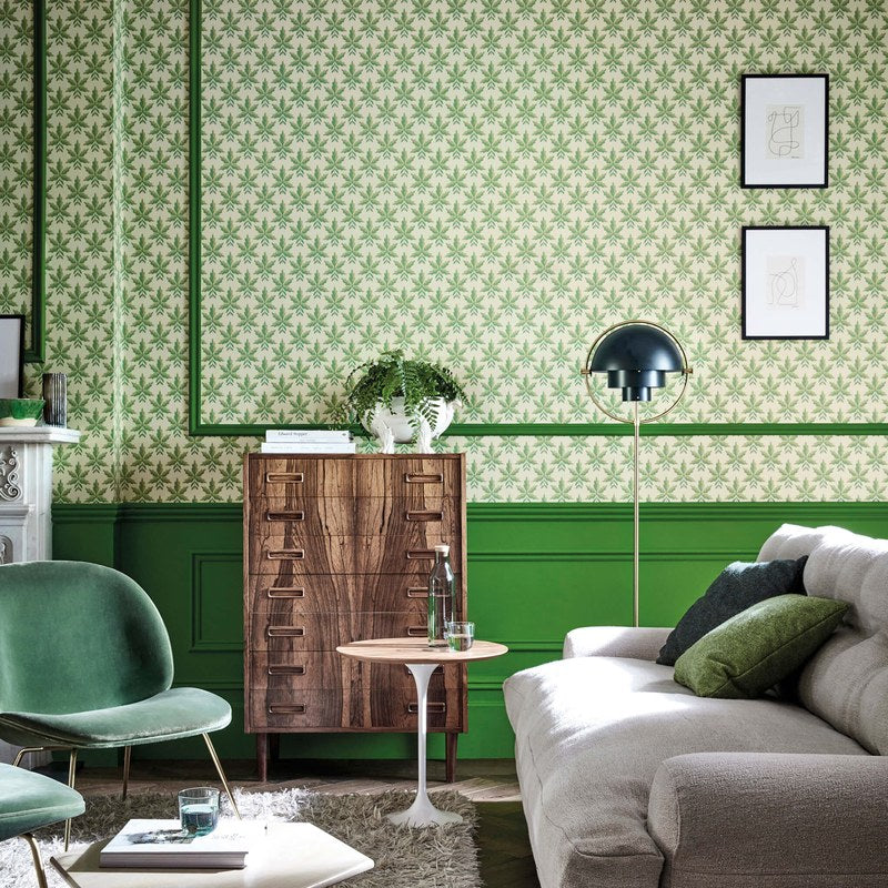 Little Greene Clutterbuck wallpaper in Lodge — room view