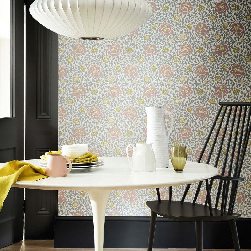 Little Greene Lansdowne Walk wallpaper in Nordic — room view