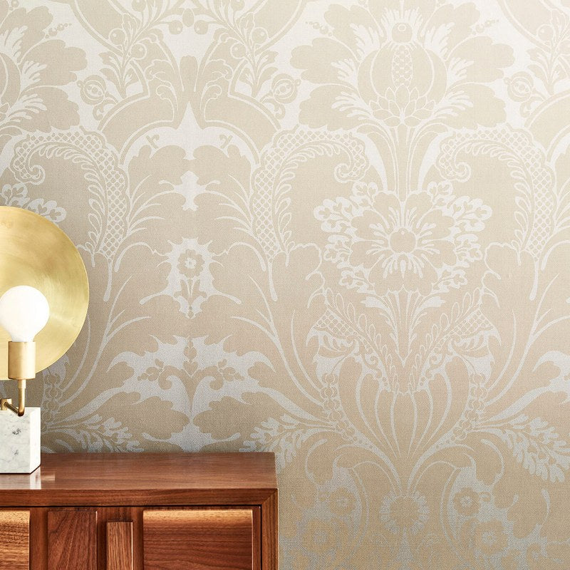 Little Greene St James's Park wallpaper in Suede Fade — detail