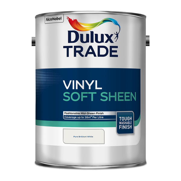 Dulux Trade Vinyl Soft Sheen Pure Brilliant White 5L