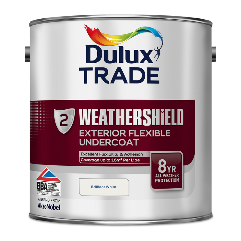 Dulux Trade Weathershield Exterior Undercoat Pure Brilliant White