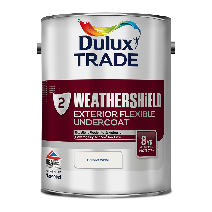 Dulux Trade Weathershield Exterior Undercoat Pure Brilliant White