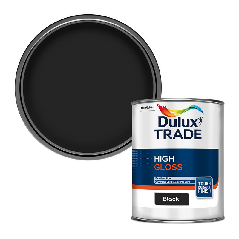 Dulux Trade High Gloss Black 1L
