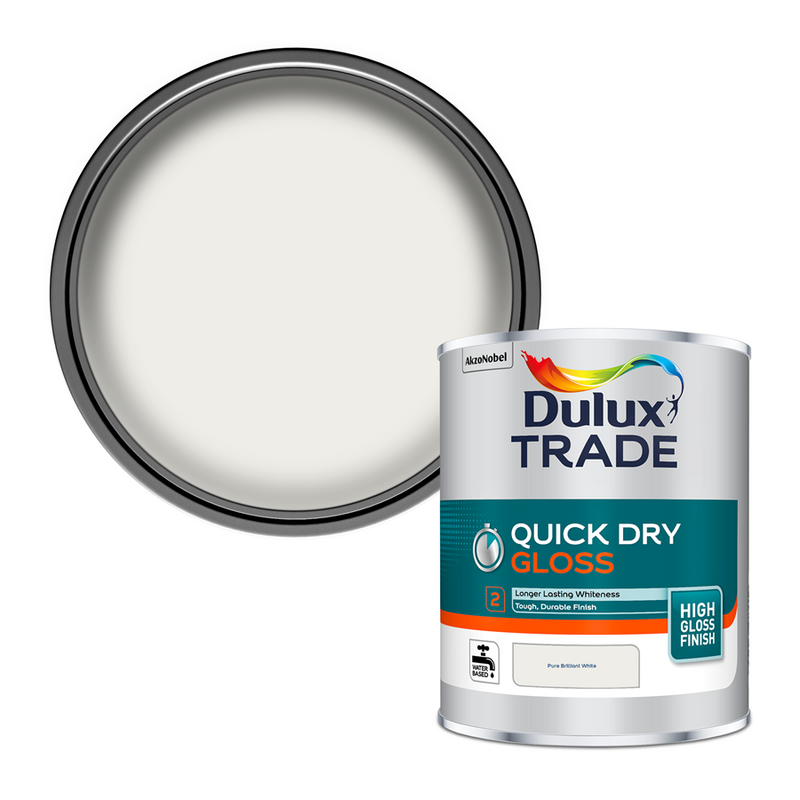 Dulux Trade Quick Dry Gloss Pure Brilliant White