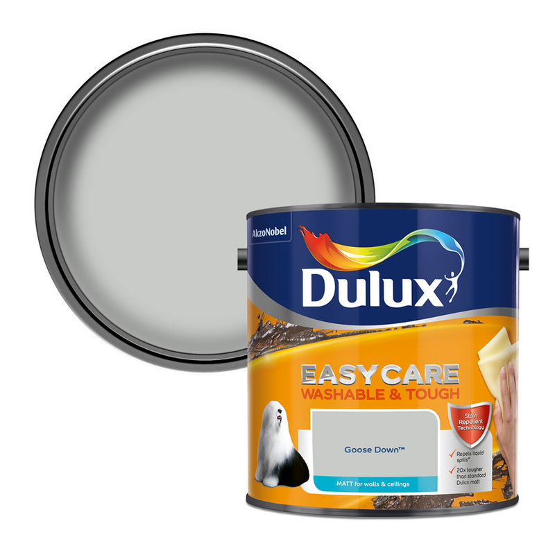 Dulux Easycare Washable & Tough Matt Emulsion Paint Goose Down