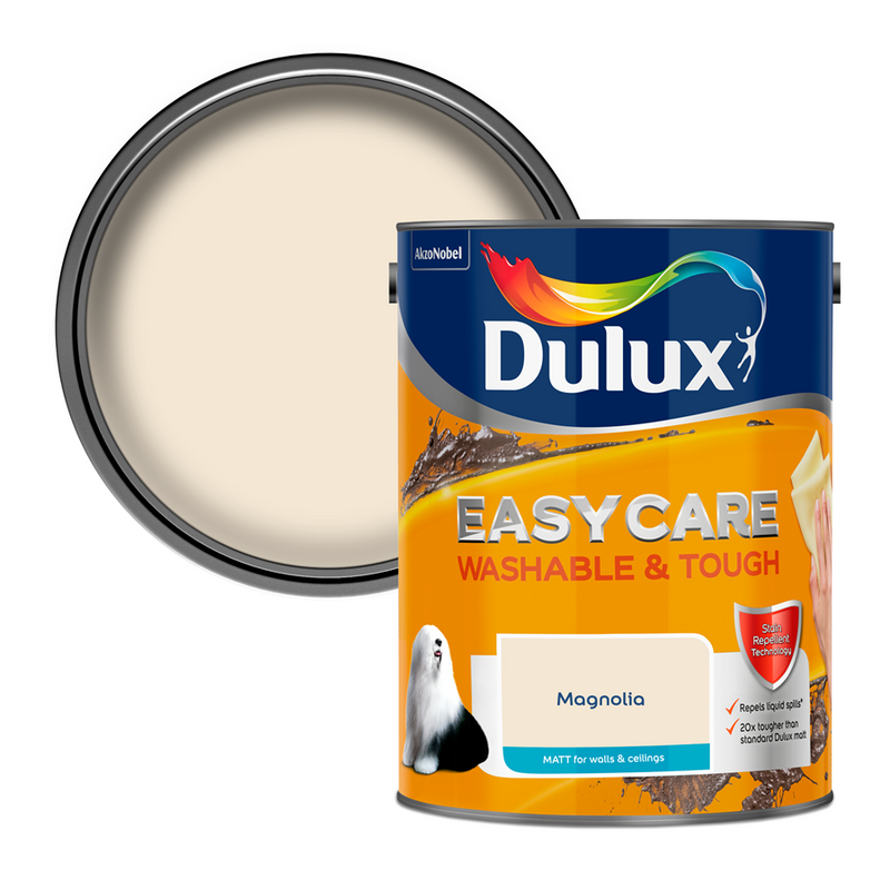 Dulux Easycare Washable & Tough Matt Emulsion Paint Magnolia
