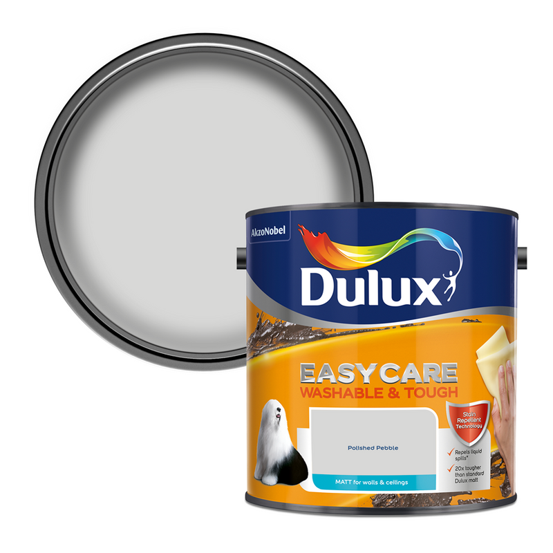 Dulux Easycare Washable & Tough Matt Emulsion Paint Polished Pebble