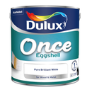 Dulux Once Eggshell Paint Pure Brilliant White 2.5L