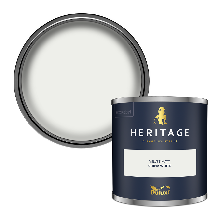 Dulux Heritage China White Paint – Luxury Interior Matt & Eggshell – Decor Express UK