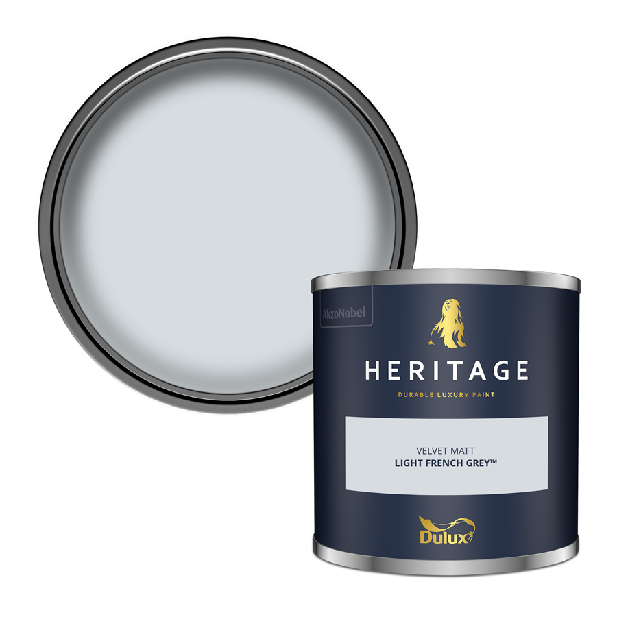 Dulux Heritage Light French Grey Paint – Luxury Interior Matt & Eggshell – Decor Express UK