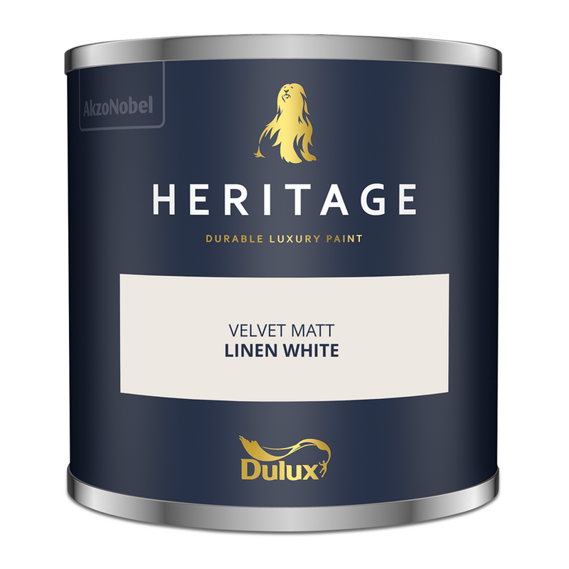 Dulux Heritage Colour Tester Linen White 125ml