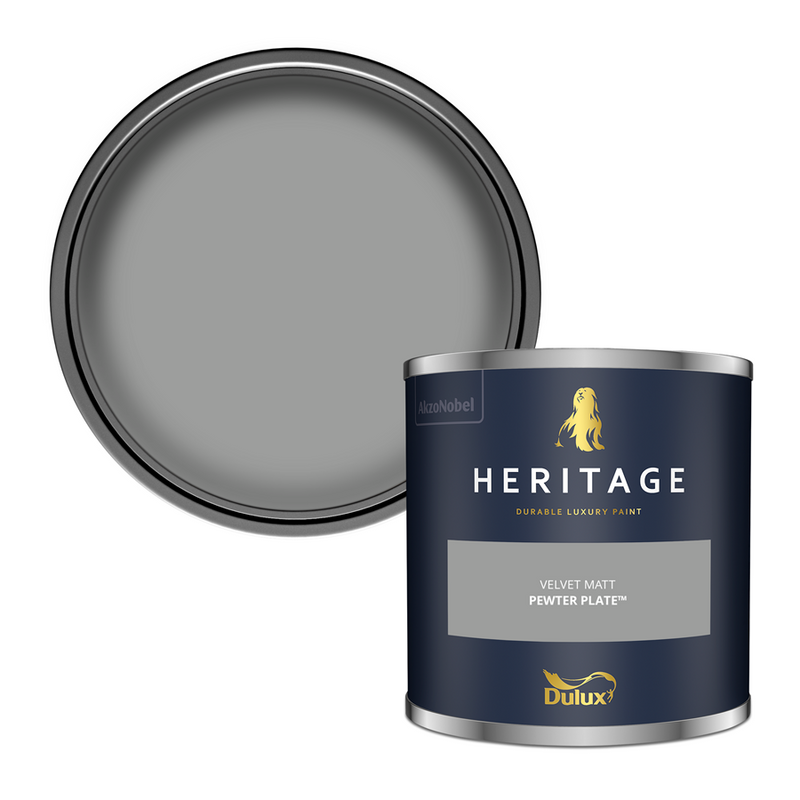 Dulux Heritage Colour Tester Pewter Plate 125ml