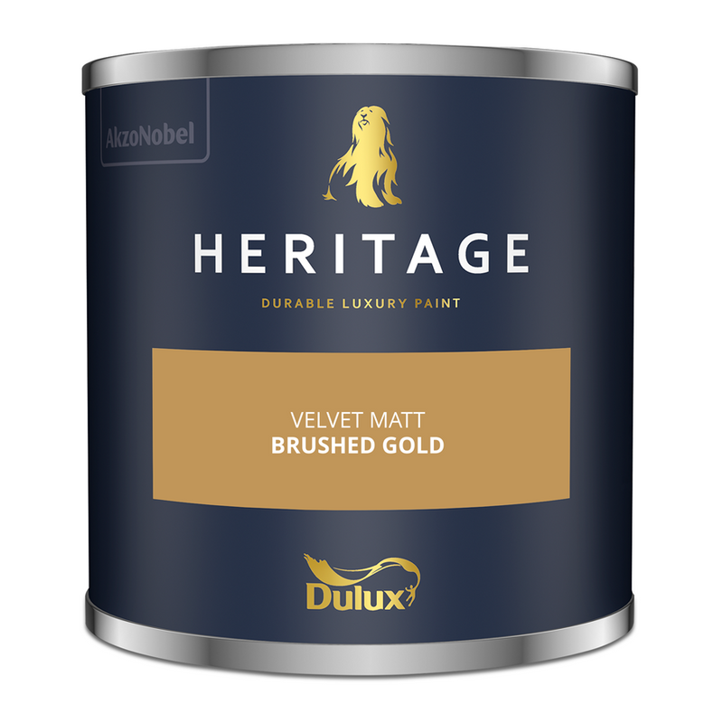 Dulux Heritage Colour Tester Brushed Gold 125ml