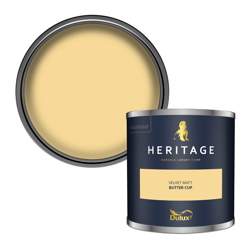 Dulux Heritage Colour Tester Butter Cup 125ml