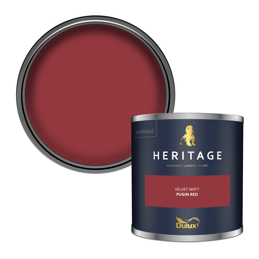 Dulux Heritage Dulux  Heritage Pugin Red Paint – Luxury Interior Matt & Eggshell – Decor Express UK