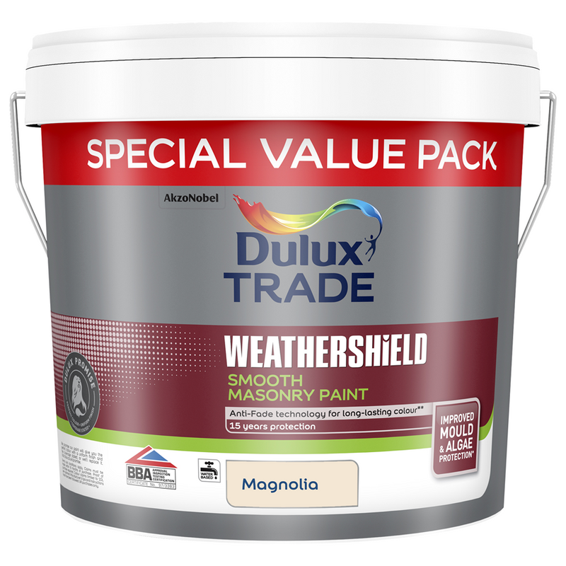 Dulux Trade Weathershield Smooth Masonry Magnolia 7.5L