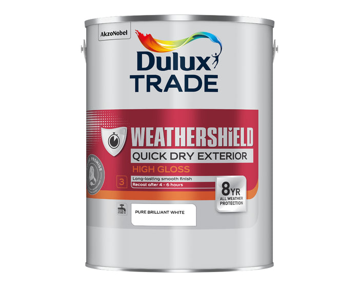 Dulux Trade Weathershield Quick Dry Exterior Gloss LIGHT 2.5L
