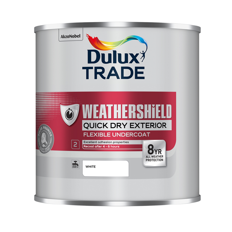 Dulux Trade Weathershield Quick Dry Ext Flexible Undercoat White