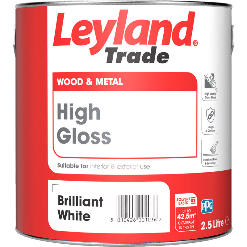 Leyland High Gloss Brilliant White 2.5
