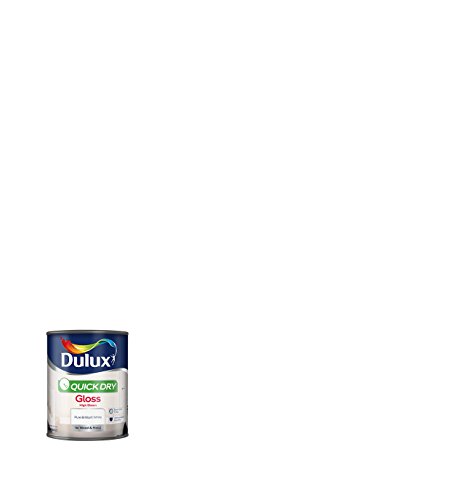 Dulux Quick Dry Gloss Paint Pure Brilliant White 2.5L – Product Image | Decor Express, Clapham & Richmond, London