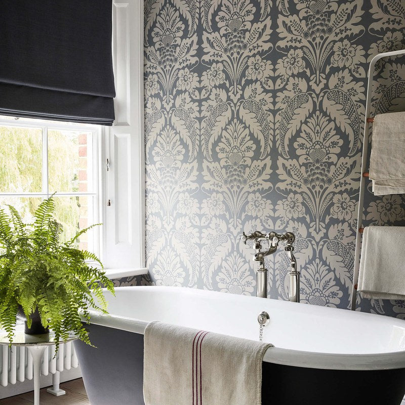 Little Greene Wilton wallpaper in Pad — room view