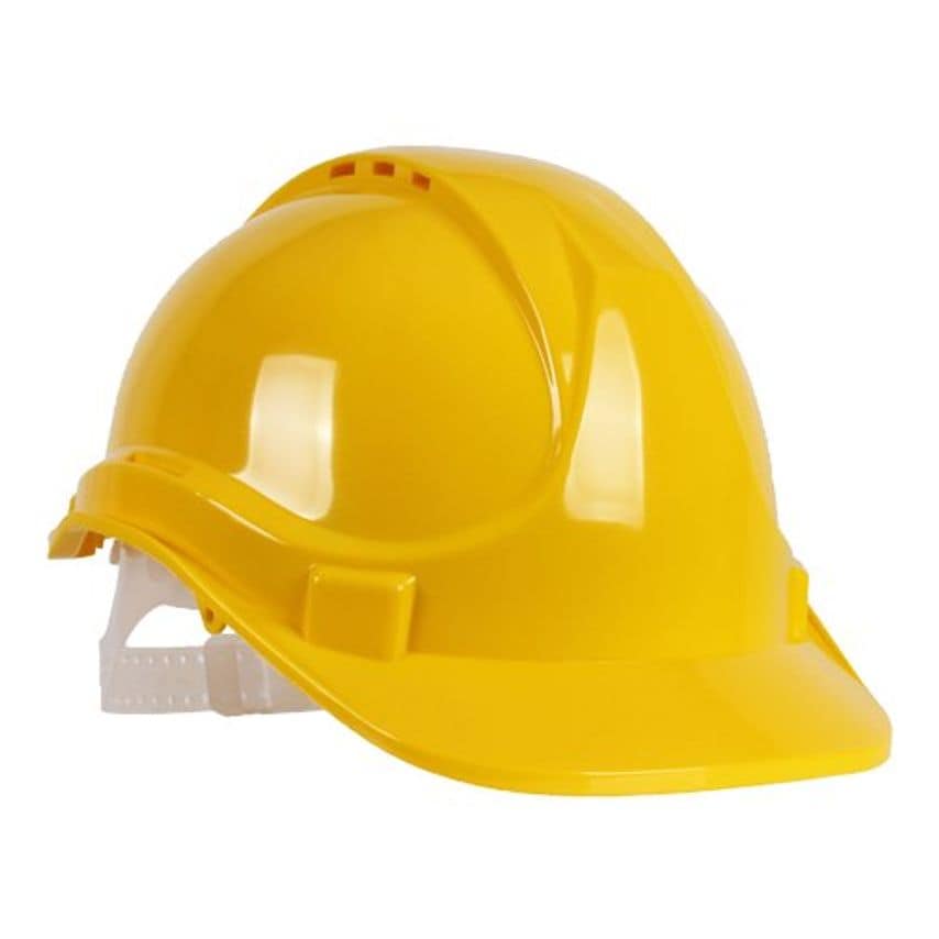 Blackrock Yellow 6 Point Harness Safety Helmet