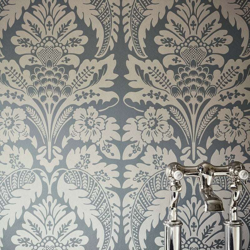Little Greene Wilton wallpaper in Pad — detail