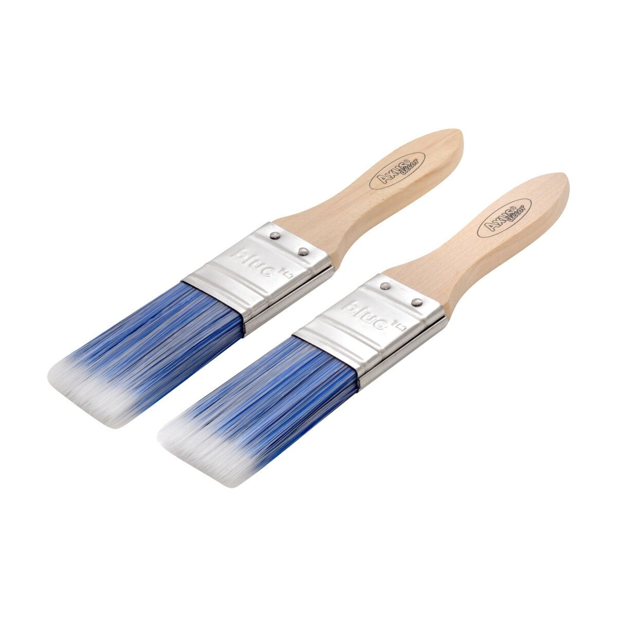 Axus Decor Blue Sample Pot Paint Brush 1.0" (25mm) 2 Pack