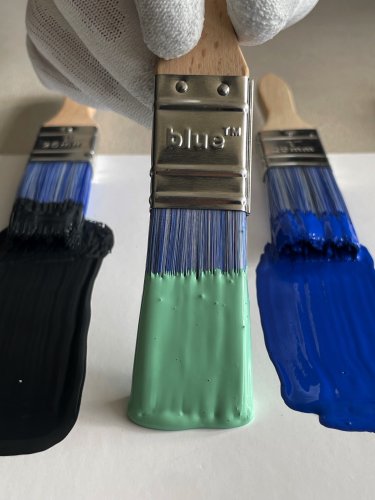 Axus Decor Blue Sample Pot Paint Brush 1.0" (25mm) 2 Pack