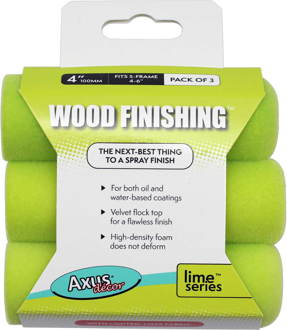Axus Wood Finishing Sleeve 4" 3 pack