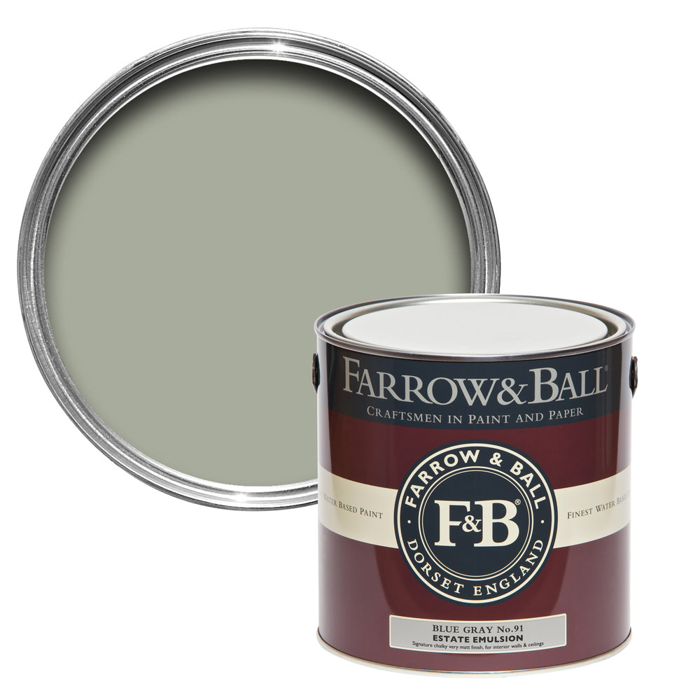 Farrow & Ball Blue Gray 91 paint - colour swatch photo by Decor Express