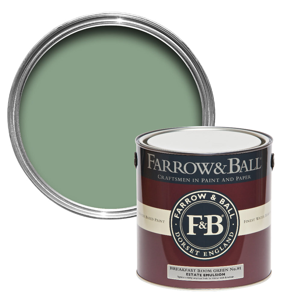 Farrow & Ball Breakfast Room Green 81 paint - colour swatch photo by Decor Express