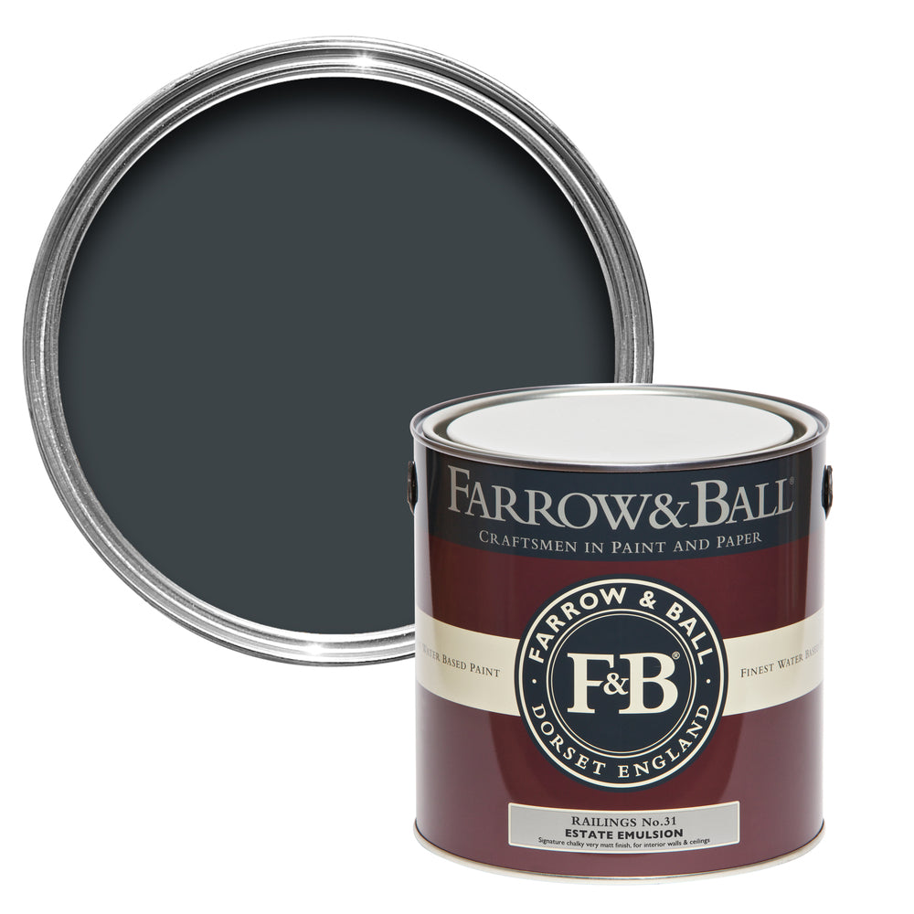 Farrow & Ball Railings 31 paint - colour swatch photo by Decor Express