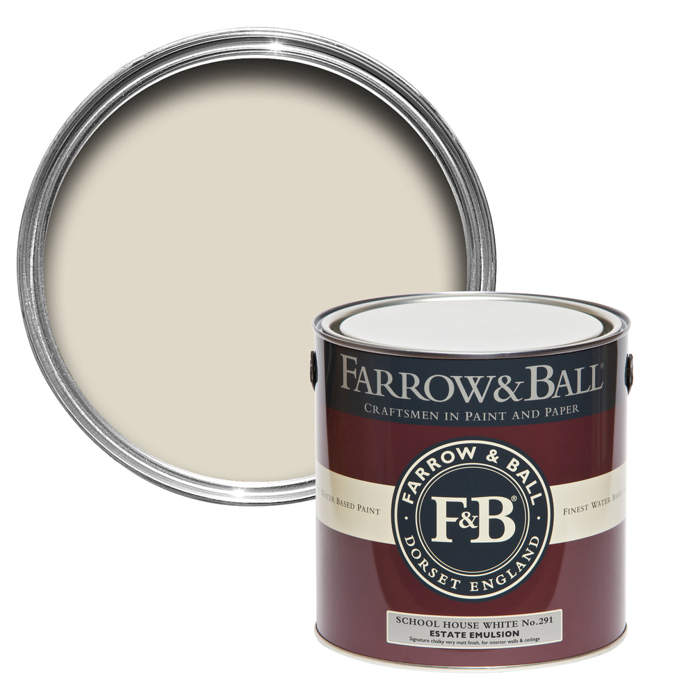 Farrow & Ball School House White 291 paint - colour swatch photo by Decor Express