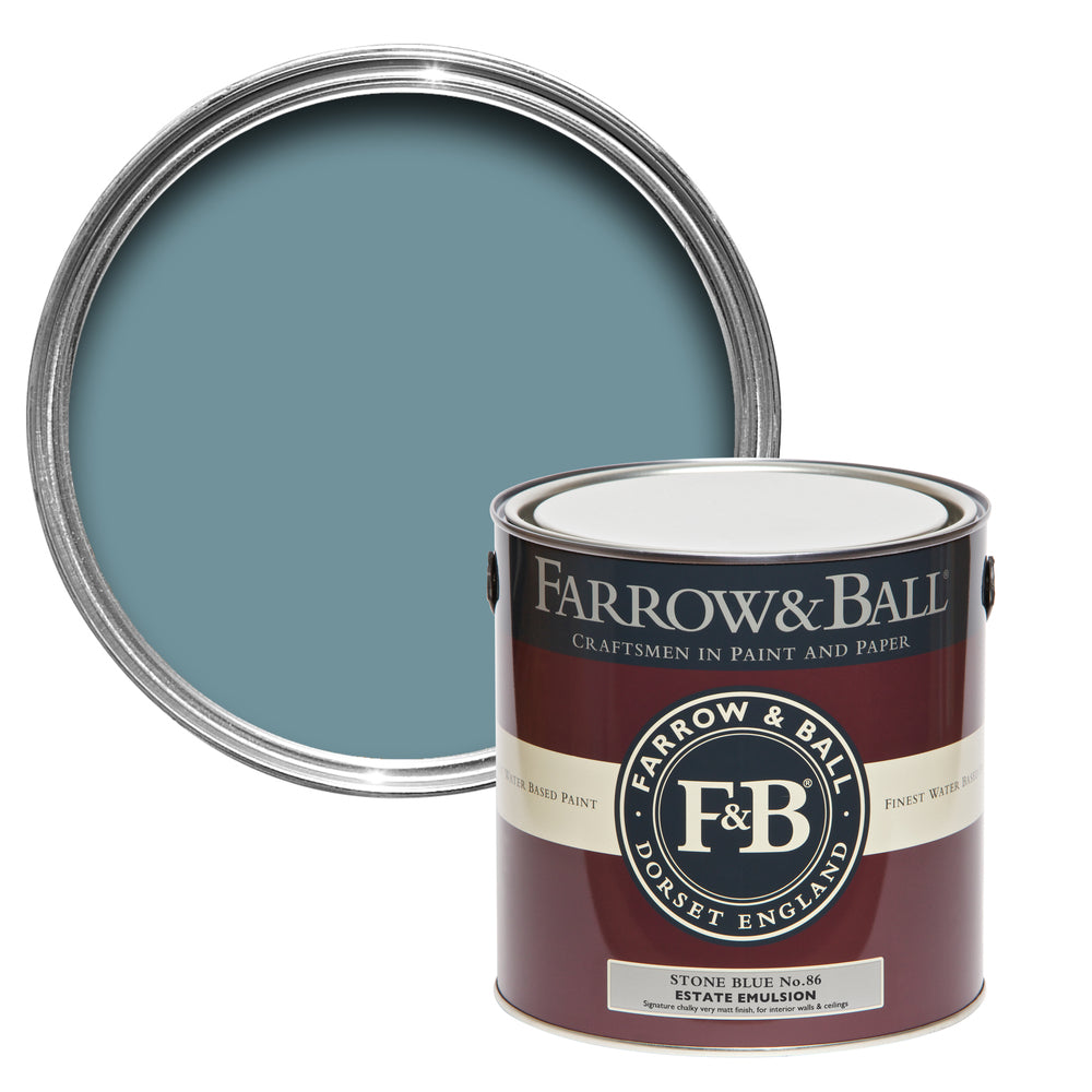 Farrow & Ball Stone Blue 86 paint - colour swatch photo by Decor Express