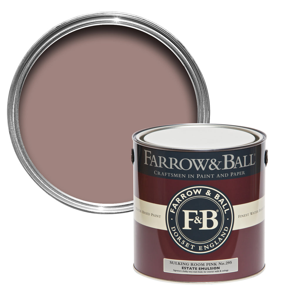 Farrow & Ball Sulking Room Pink 295 paint - colour swatch photo by Decor Express