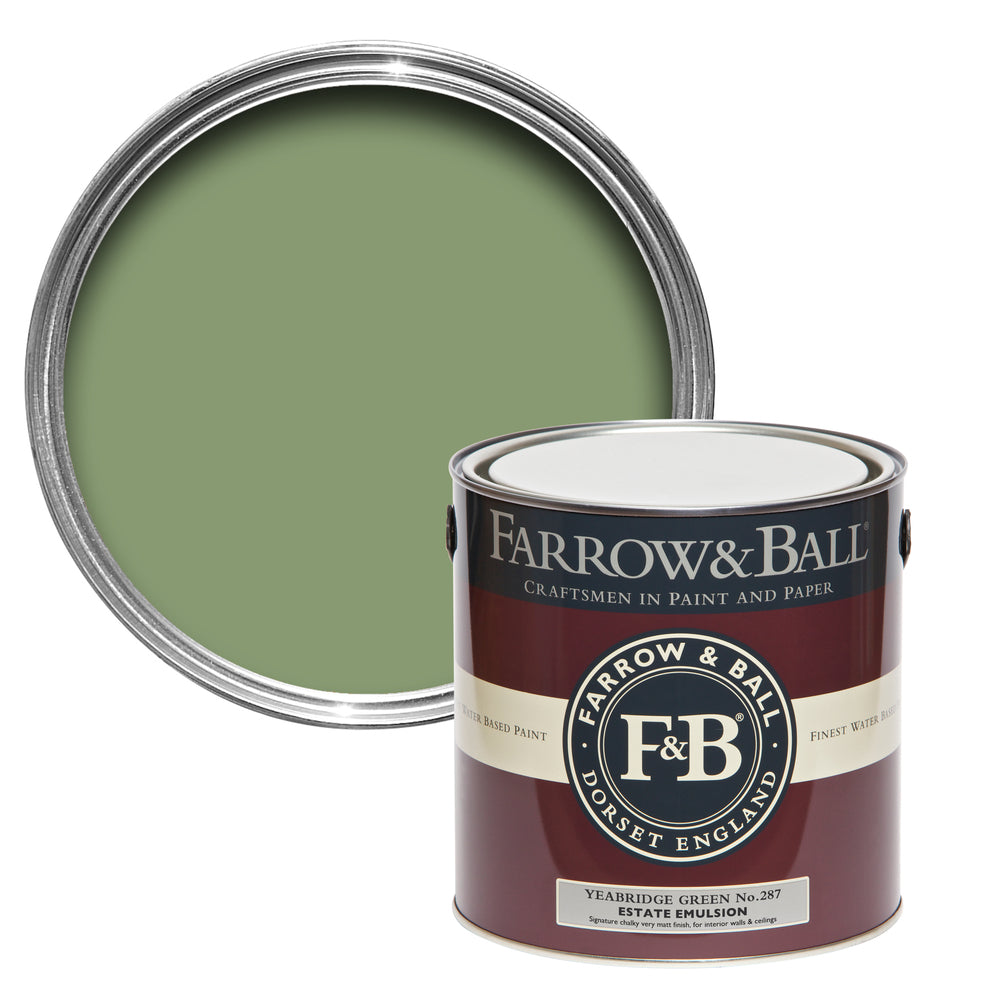 Farrow & Ball Yeabridge Green 287 paint - colour swatch photo by Decor Express