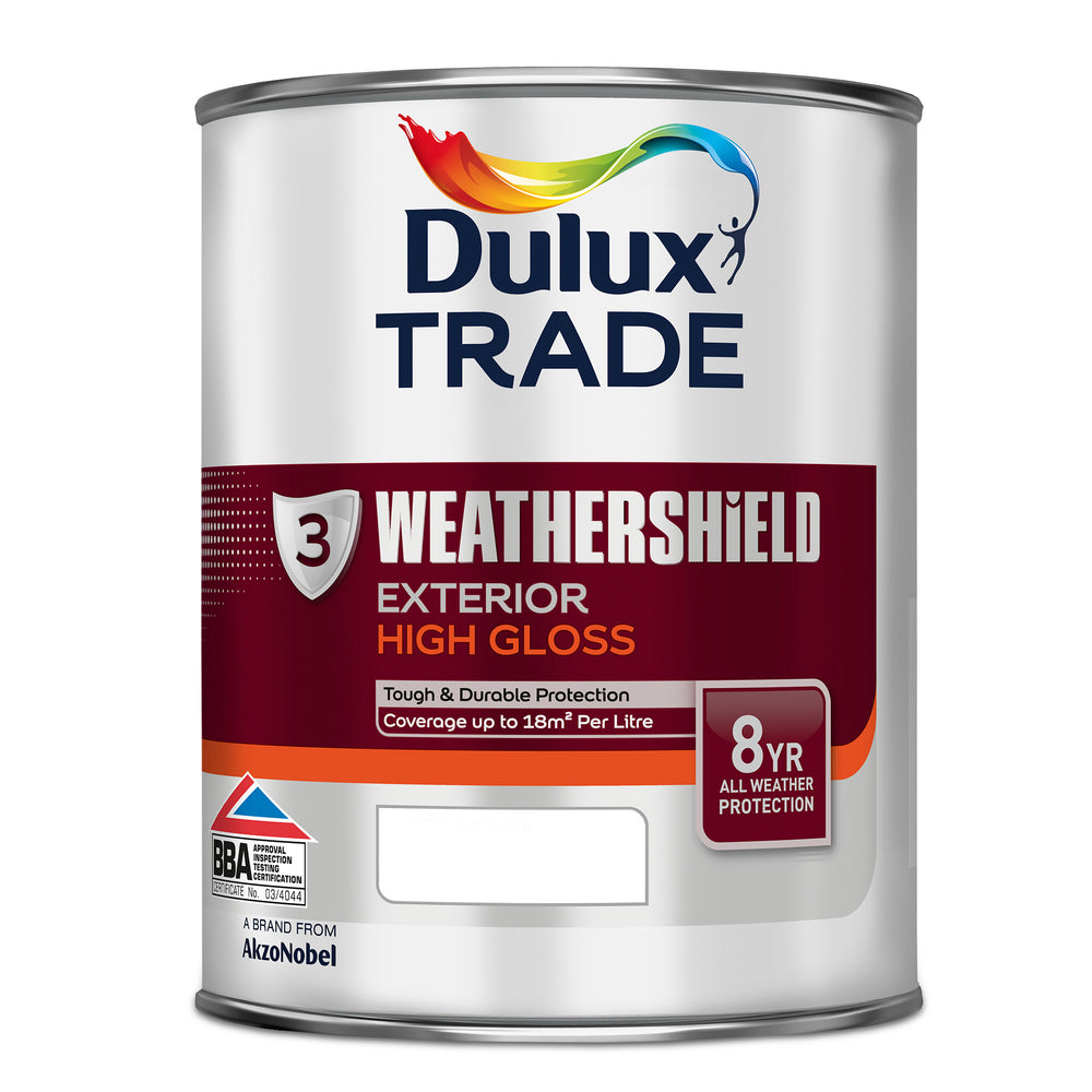 Dulux Trade Weathershield Gloss 1L Tinted Colour | Oil-Based Exterior ...