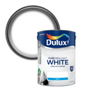 Dulux Walls & Ceilings Matt Emulsion Paint Pure Brilliant White 5L – Product Image | Decor Express, Clapham & Richmond, London