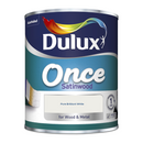 Dulux Once Satinwood Paint Pure Brilliant White